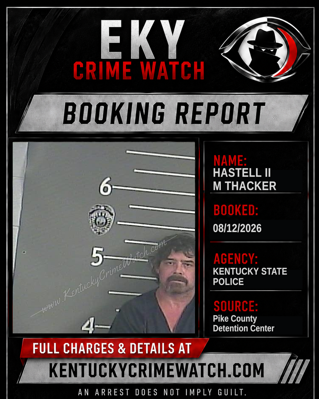 HASTELL II M THACKER booking image