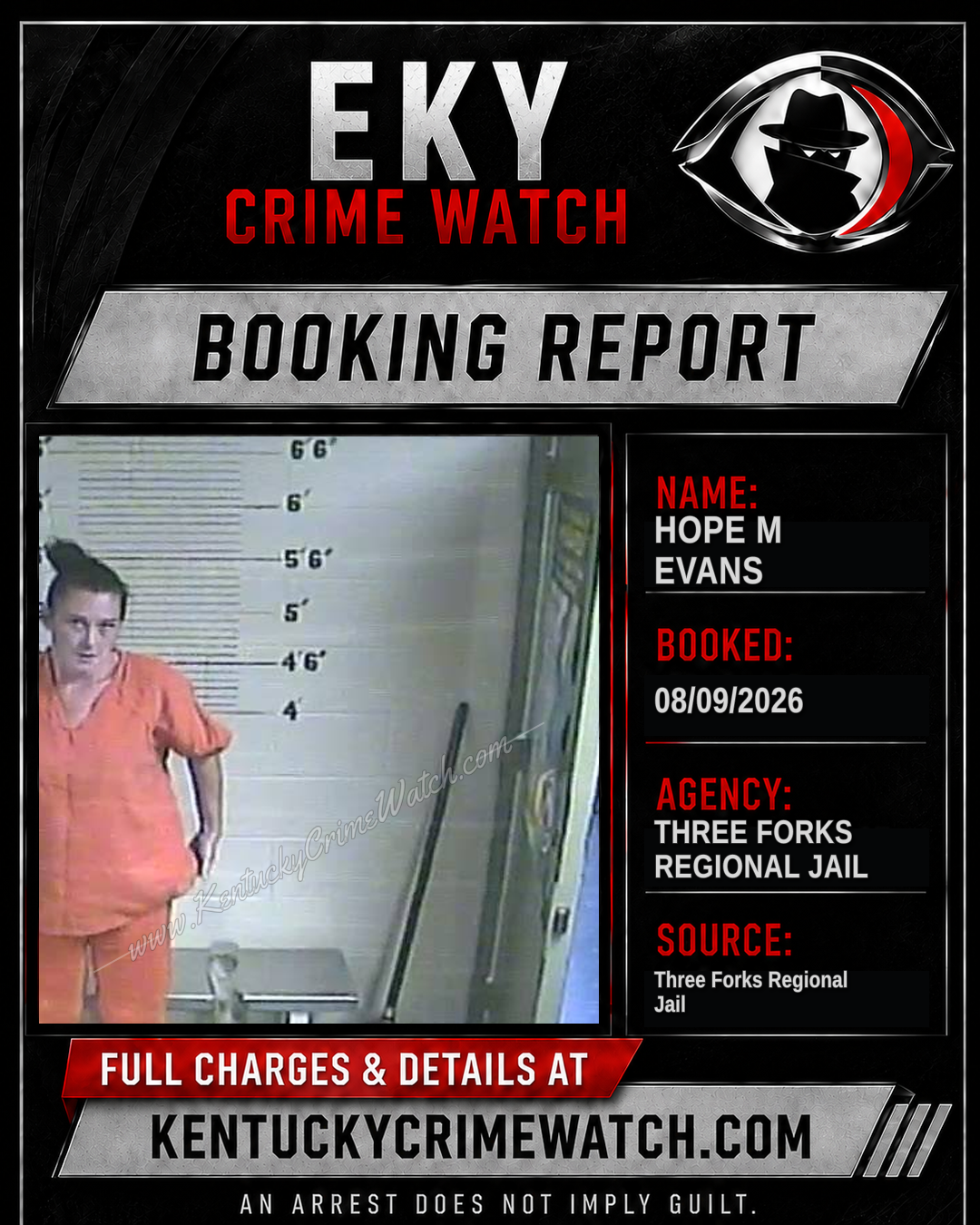 Hope M Evans booking image