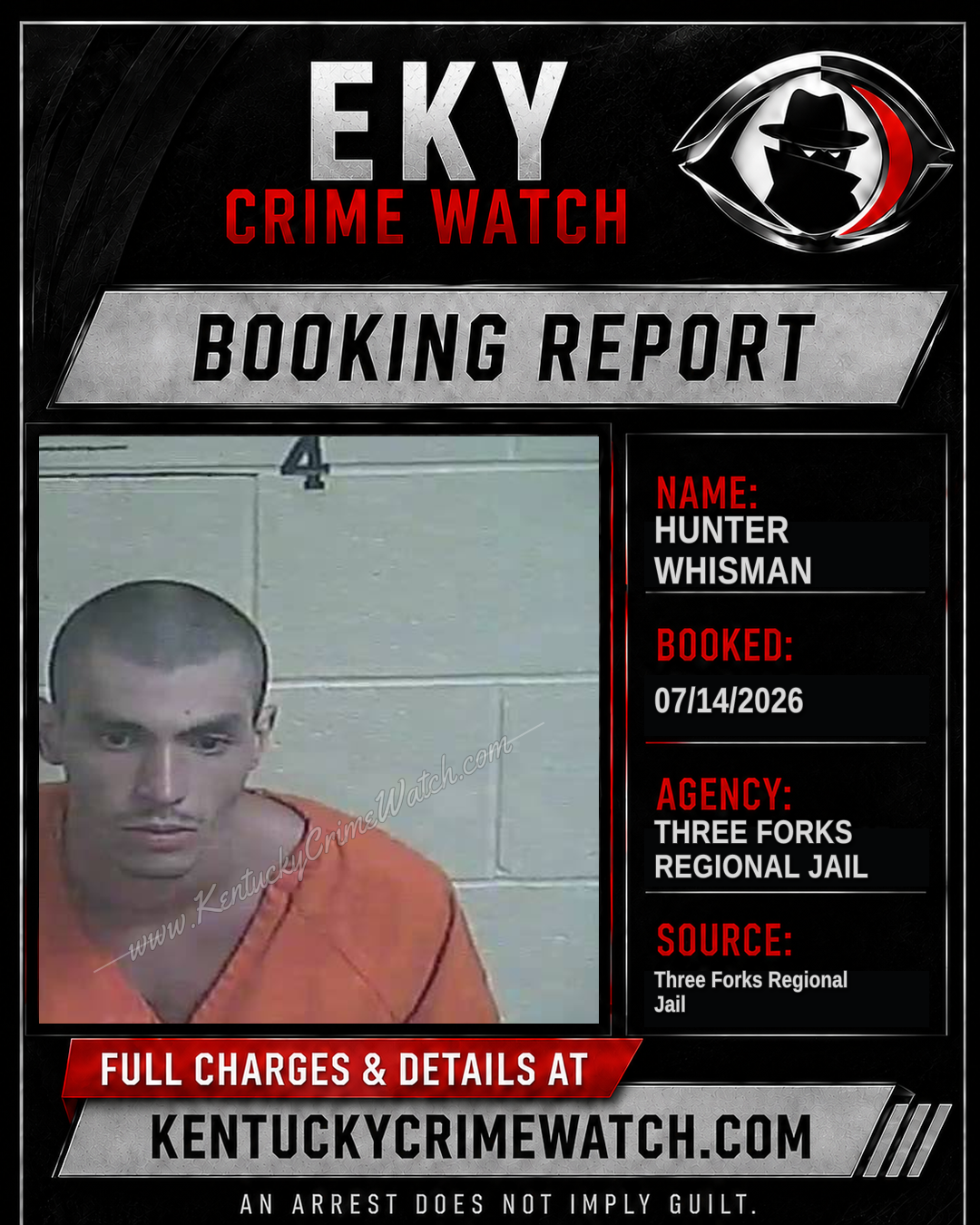Hunter Whisman booking image