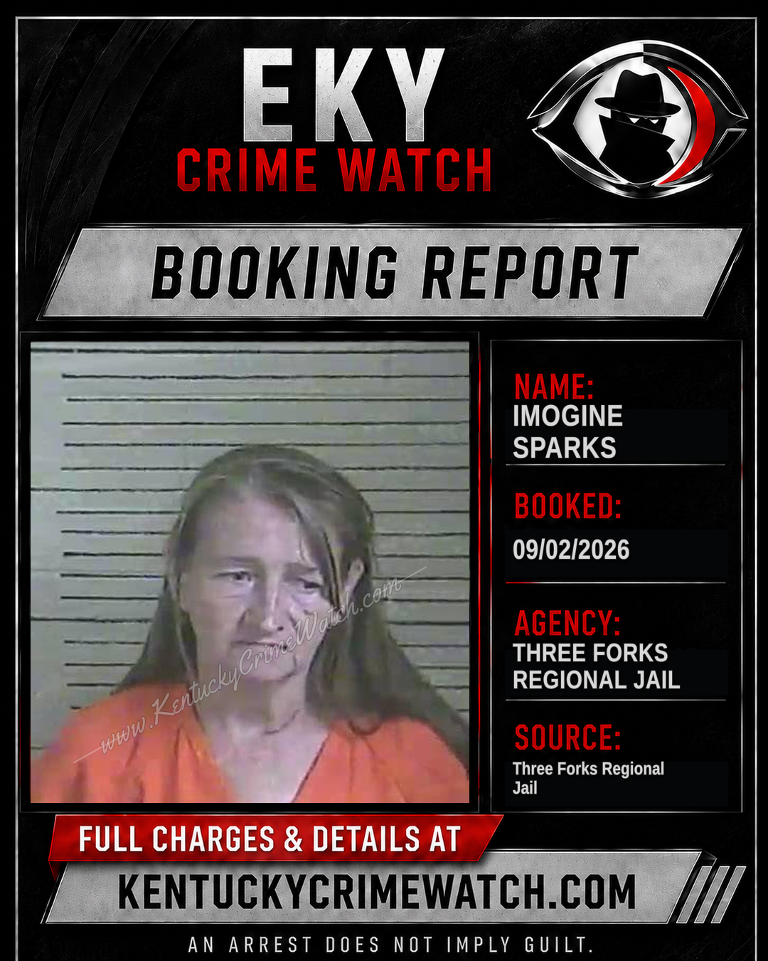 Imogine Sparks booking report card
