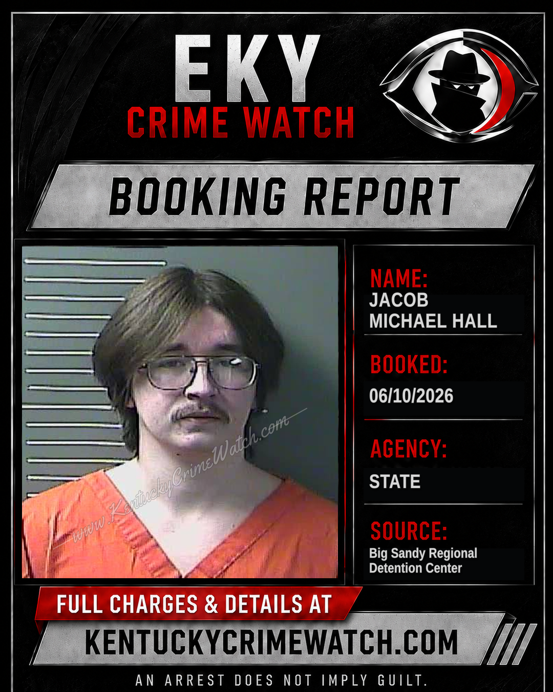 JACOB MICHAEL HALL booking image