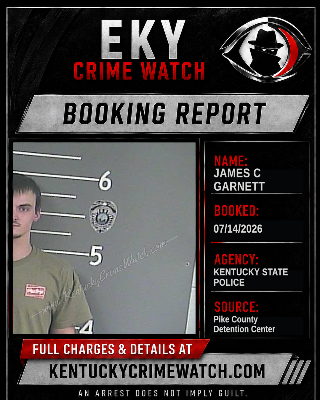 JAMES C GARNETT booking image