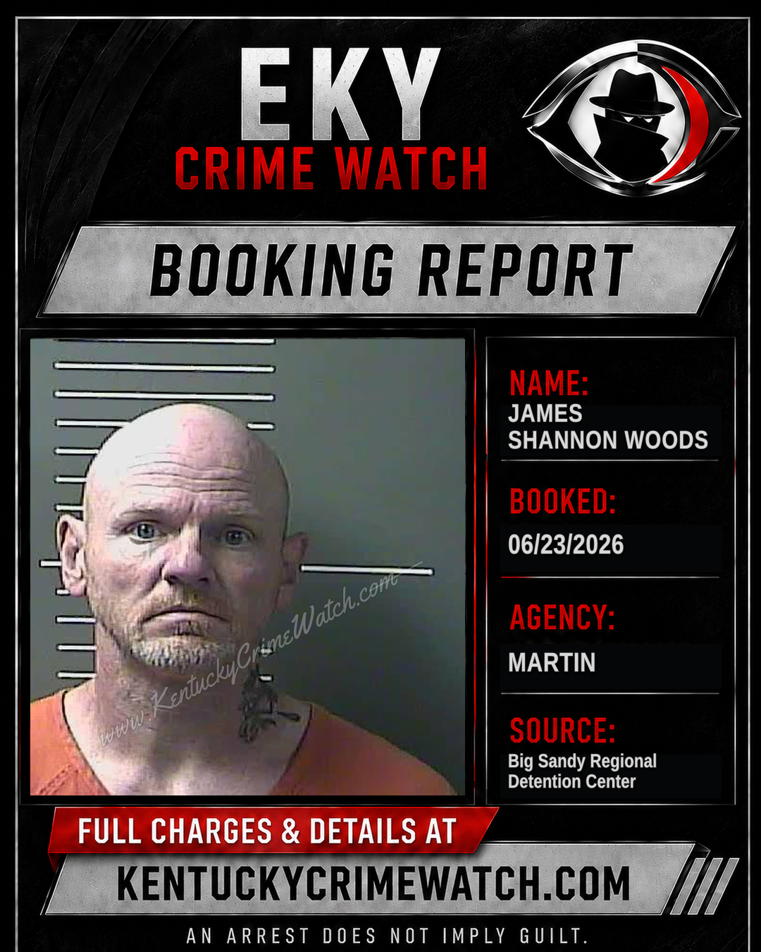 JAMES SHANNON WOODS booking image