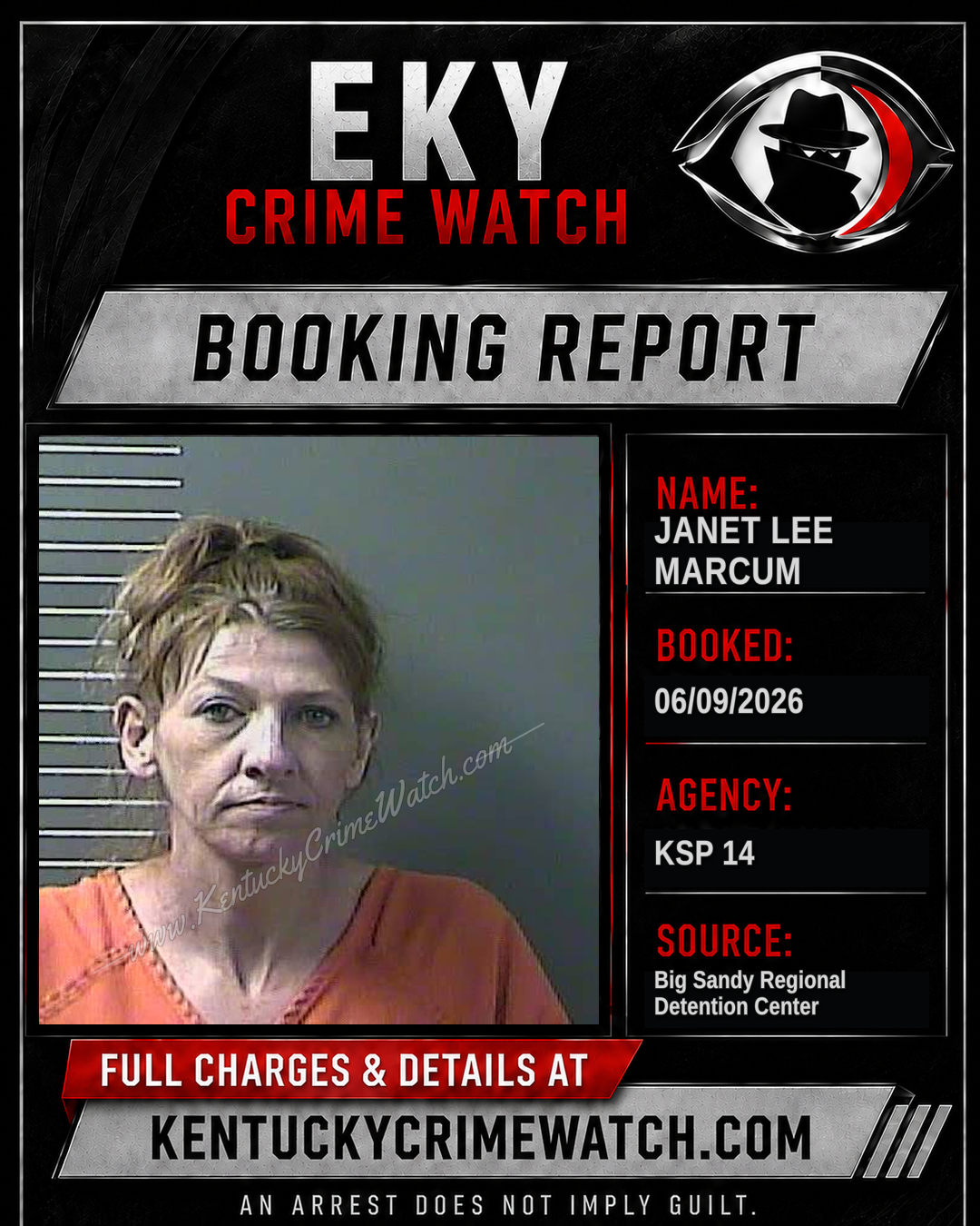 JANET LEE MARCUM booking image
