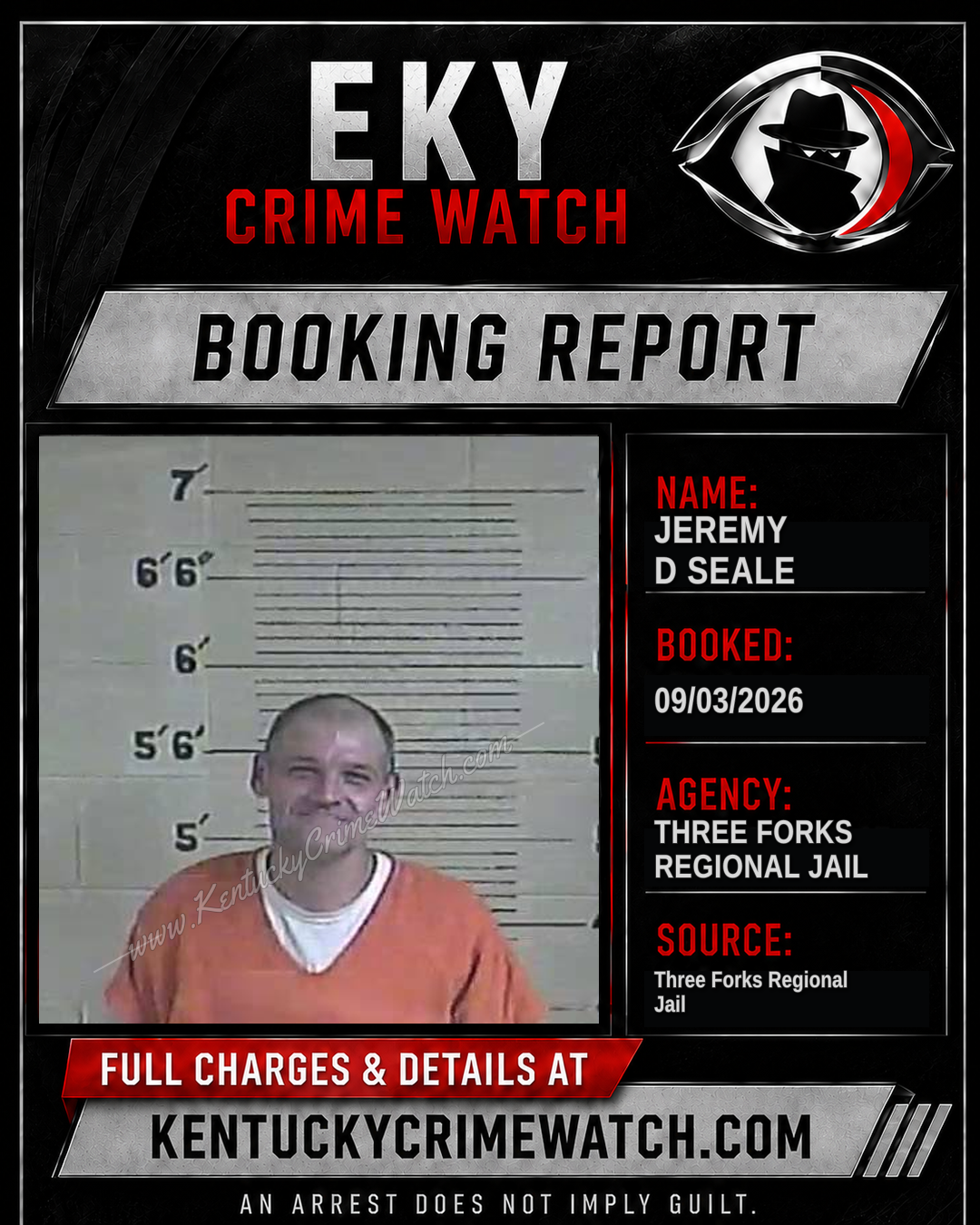 Jeremy D Seale booking image