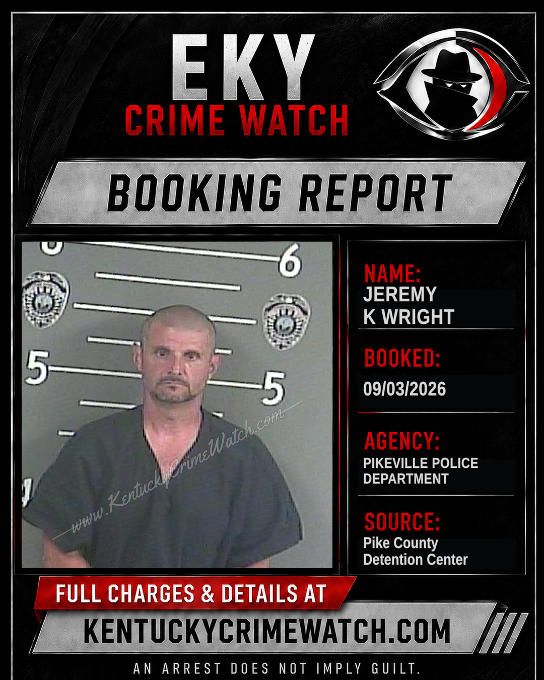 JEREMY K WRIGHT booking image