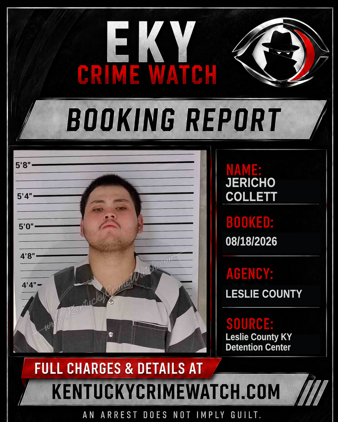 JERICHO COLLETT booking image