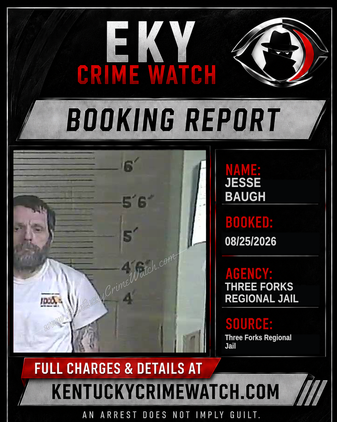 Jesse Baugh booking image