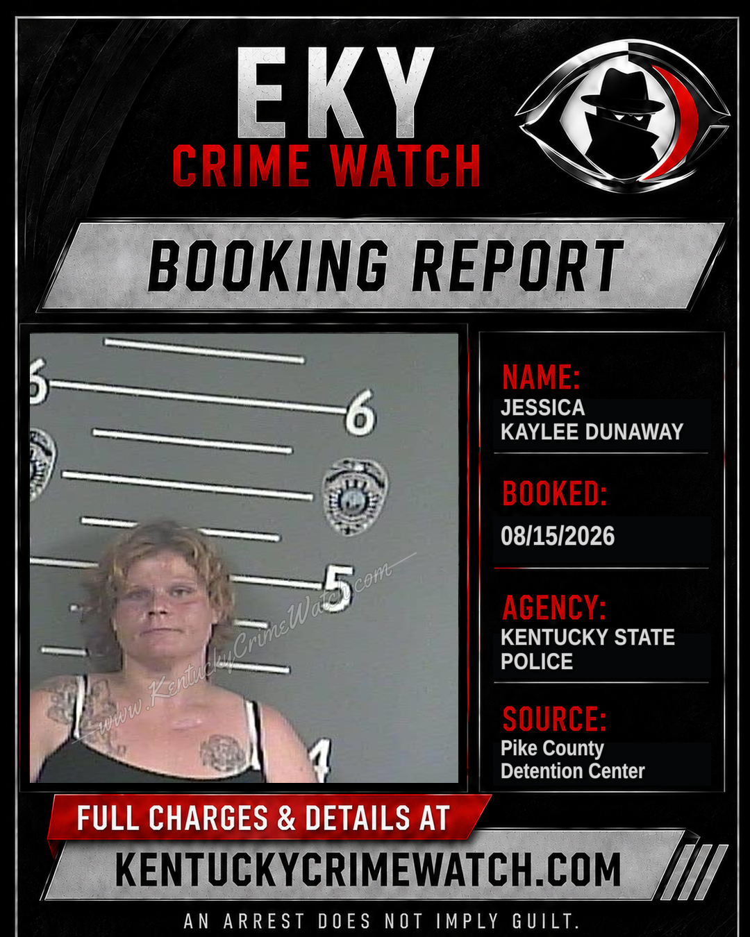 JESSICA KAYLEE DUNAWAY booking image