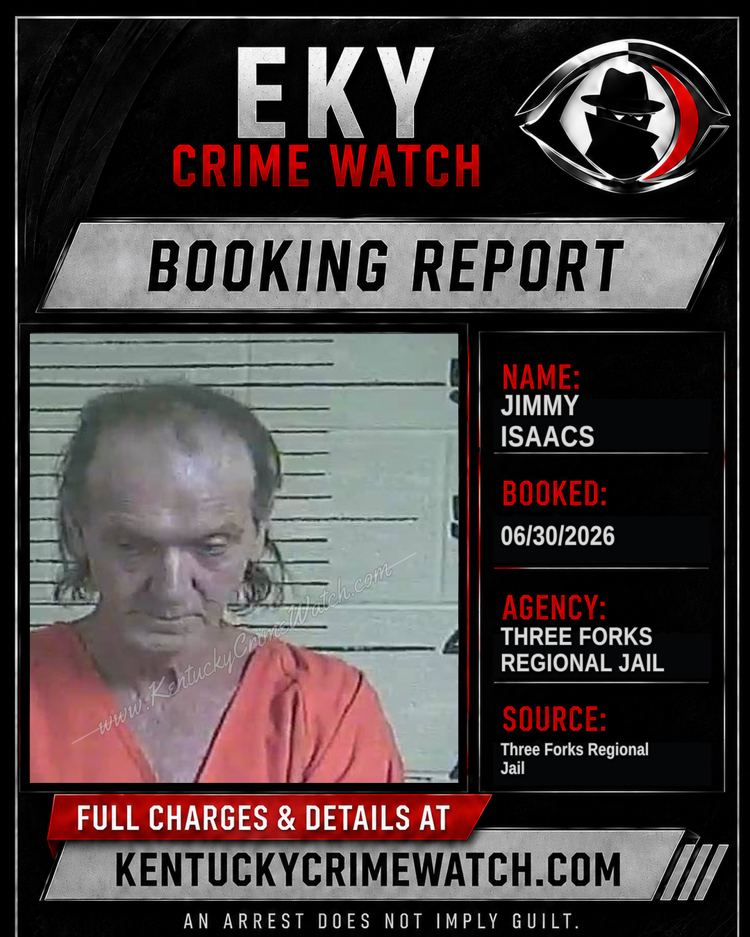 Jimmy Isaacs booking image