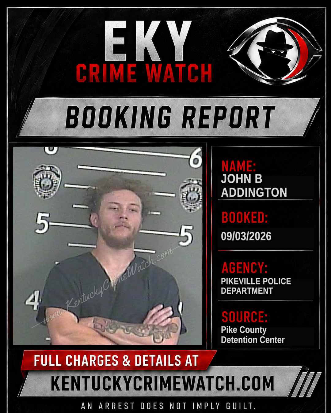 JOHN B ADDINGTON booking image
