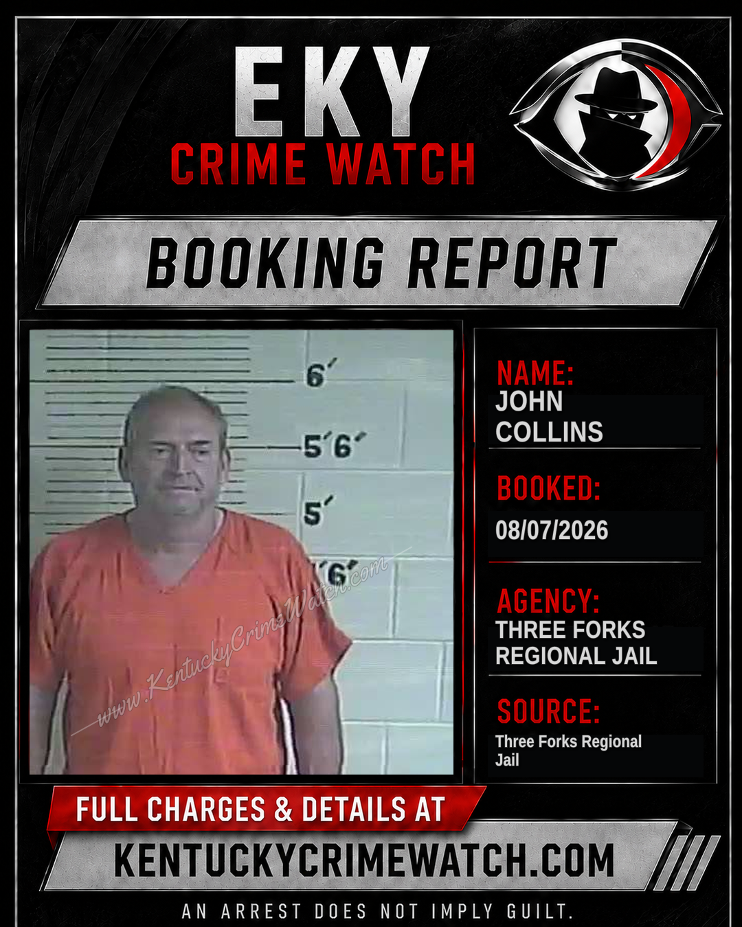 John Collins booking report card