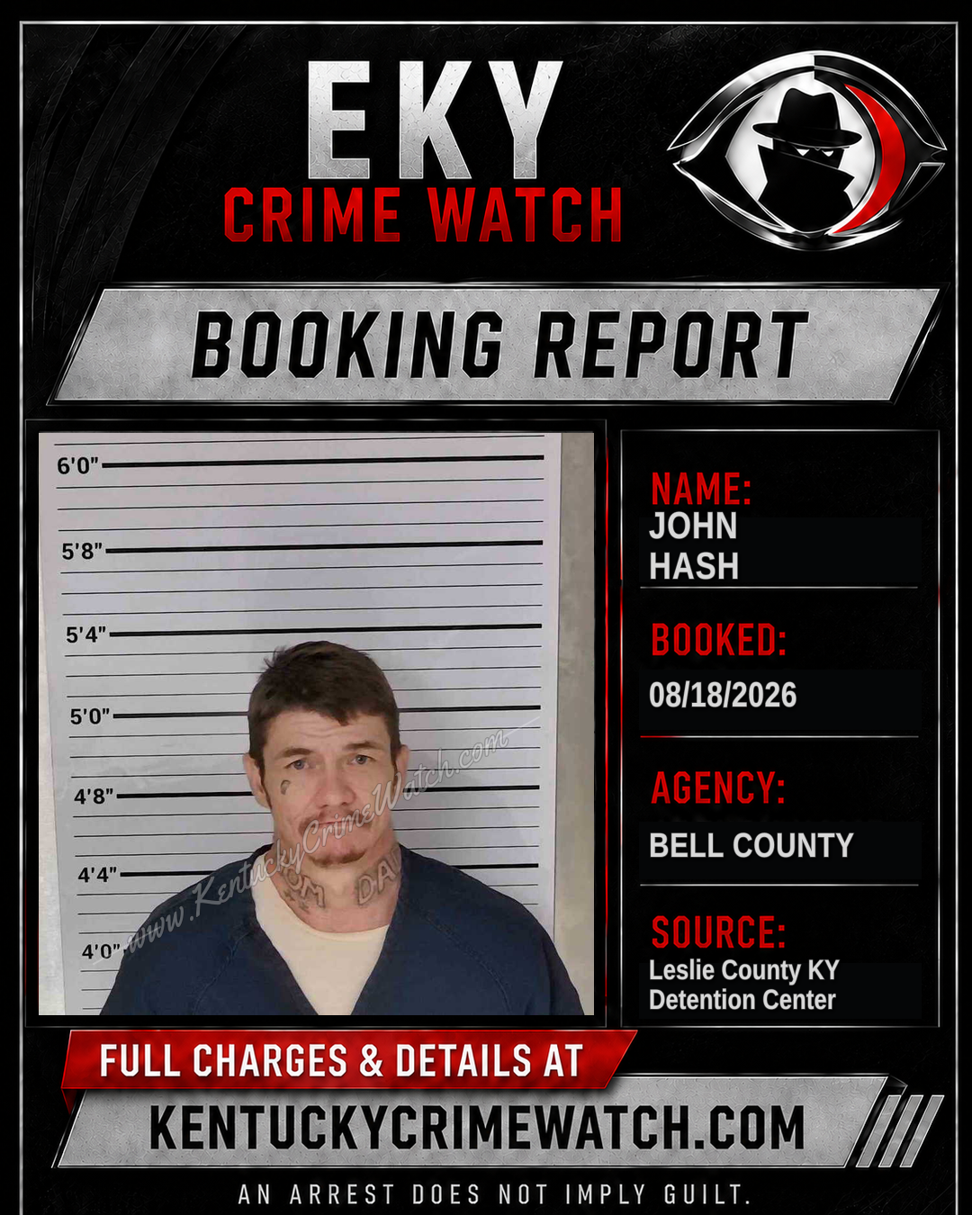 JOHN HASH booking image