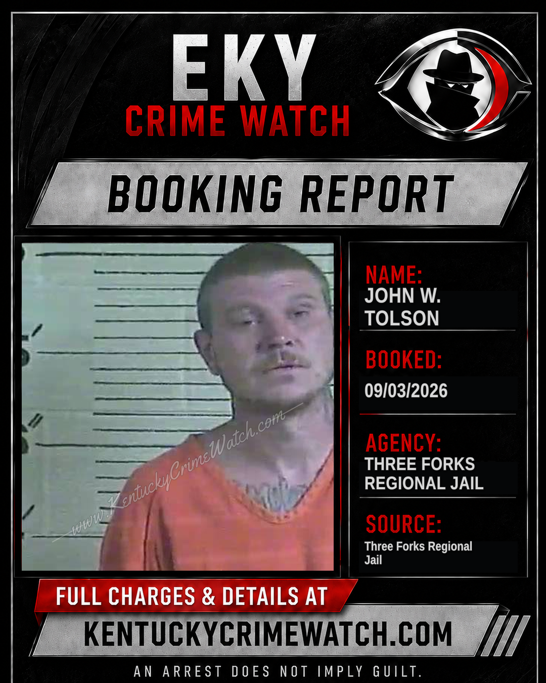 John W. Tolson booking image