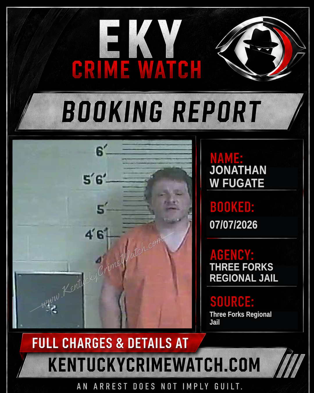 Jonathan W Fugate booking image