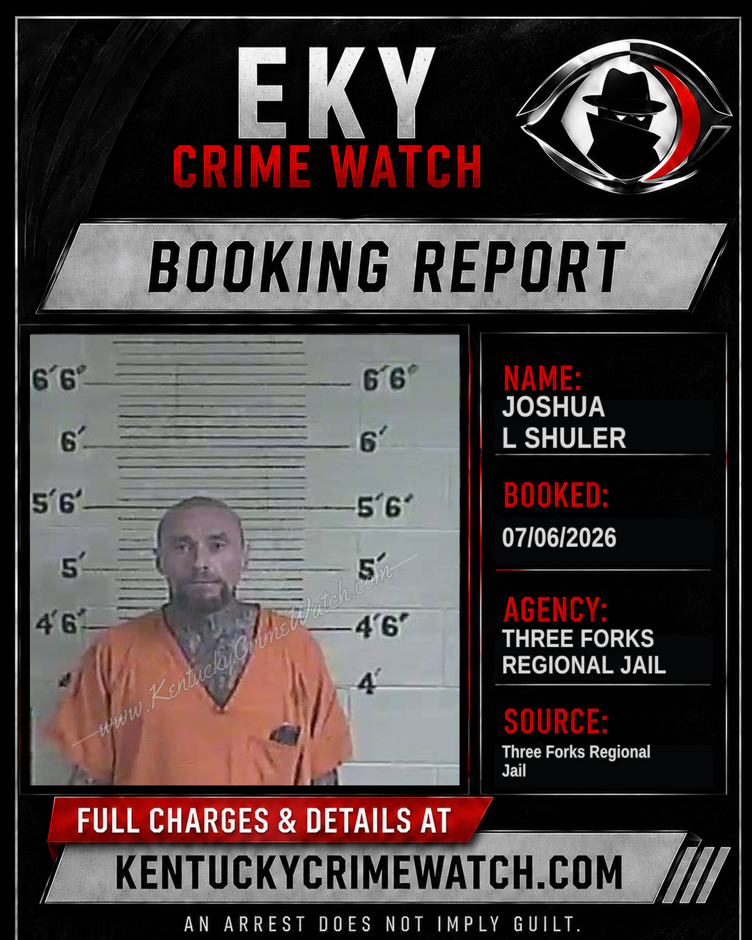 Joshua L Shuler booking image