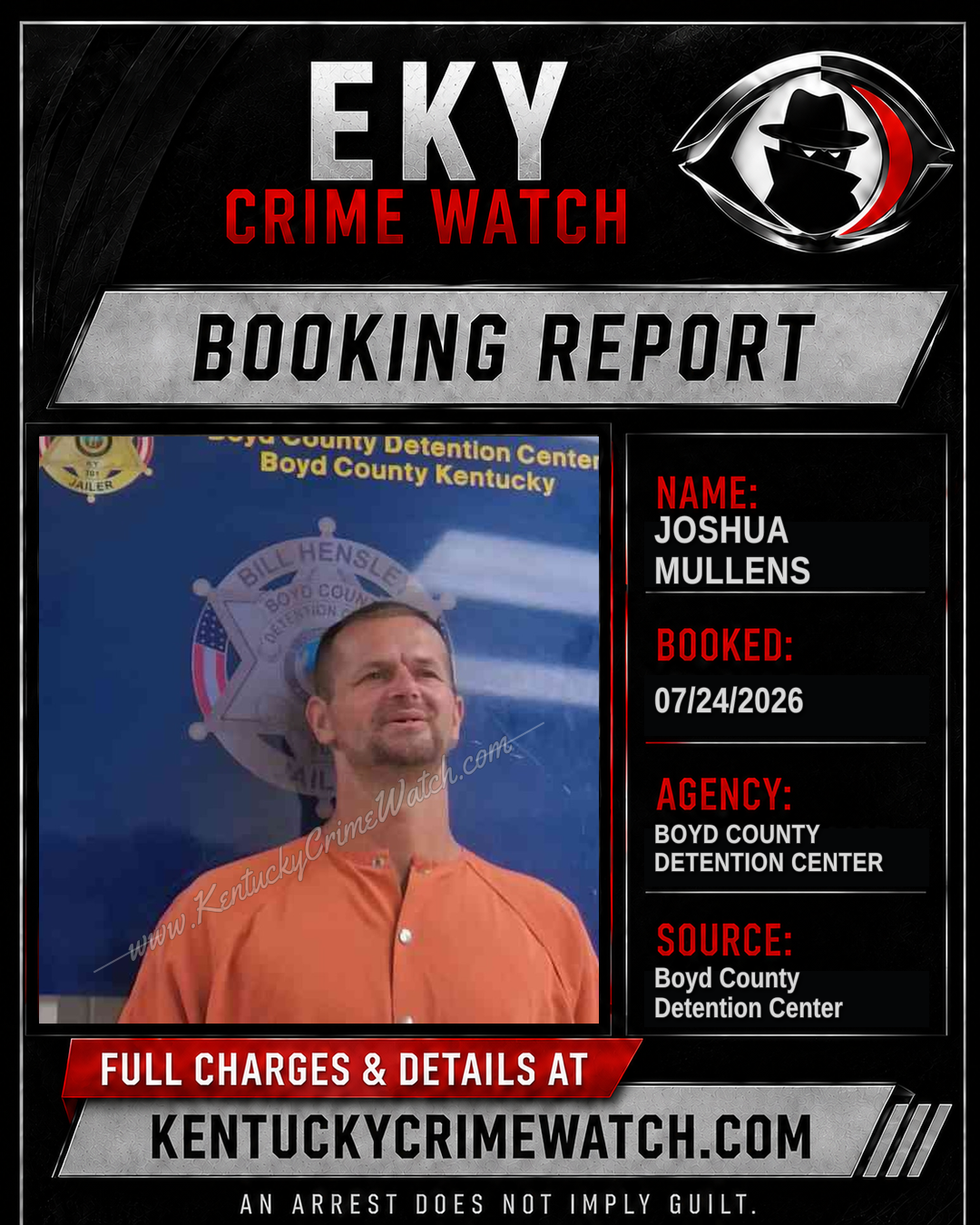 JOSHUA MULLENS booking image