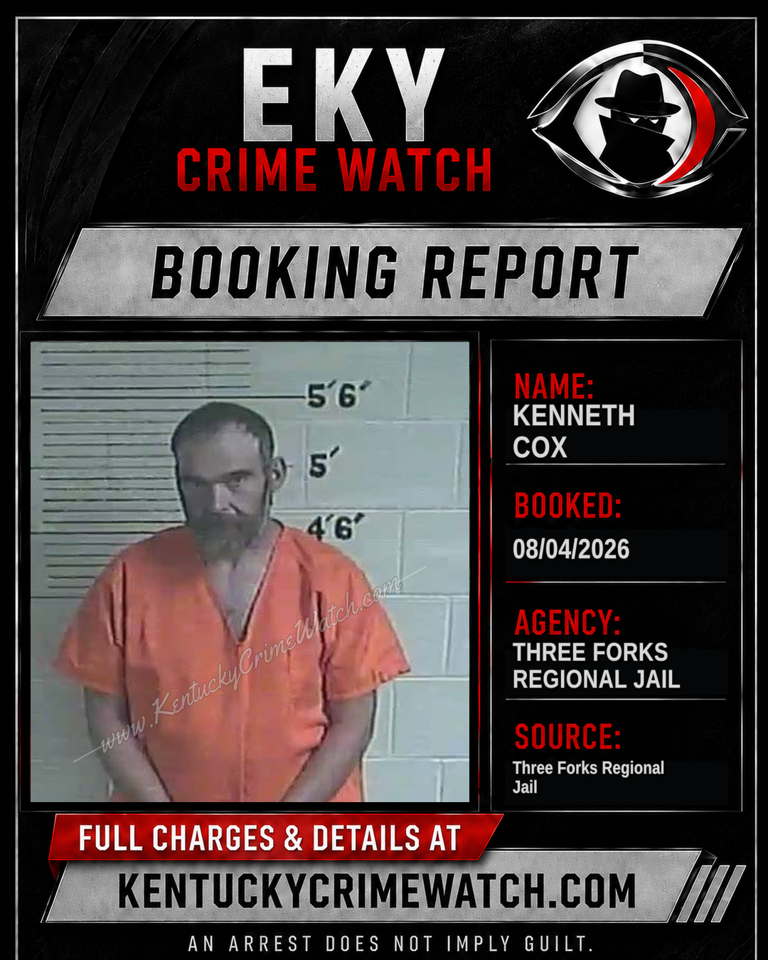Kenneth Cox booking image