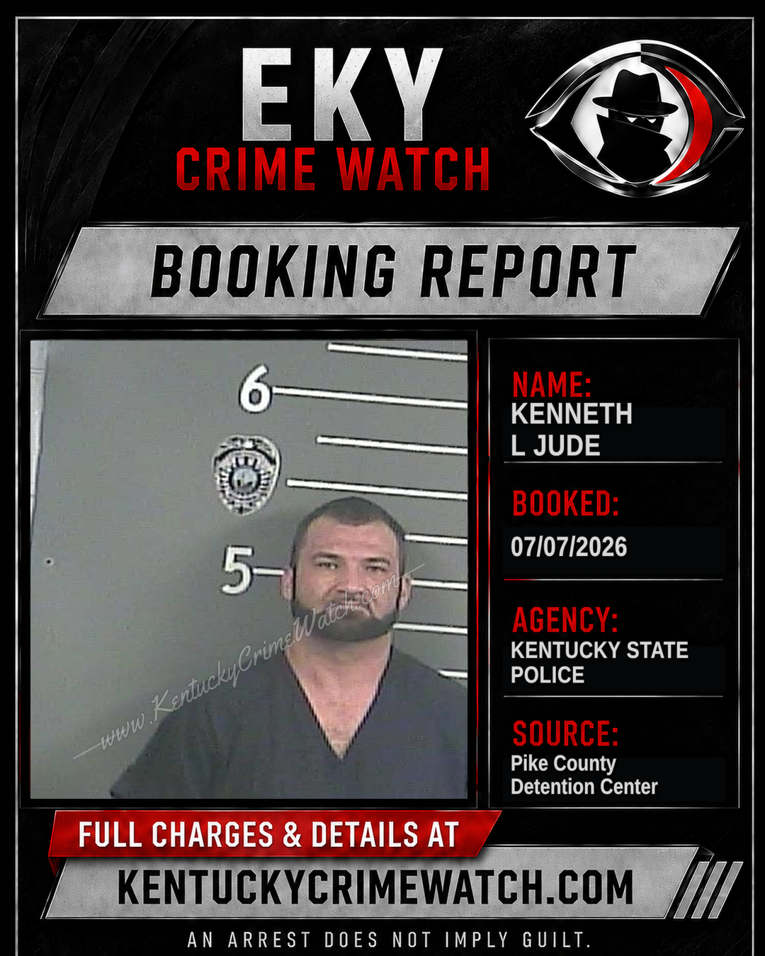 KENNETH L JUDE booking image