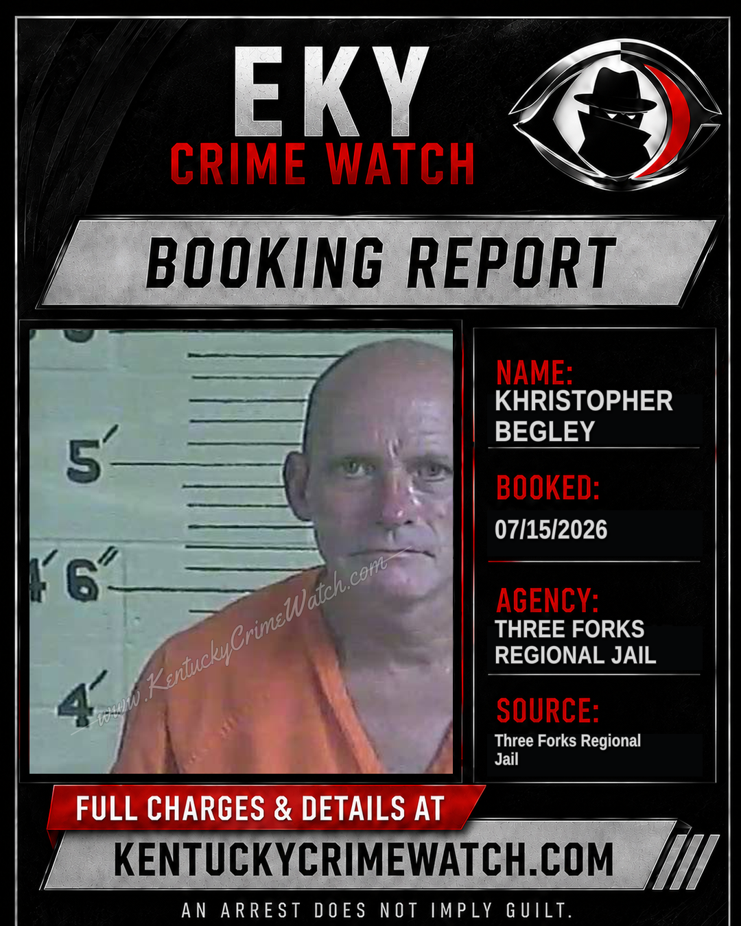 Khristopher Begley booking image