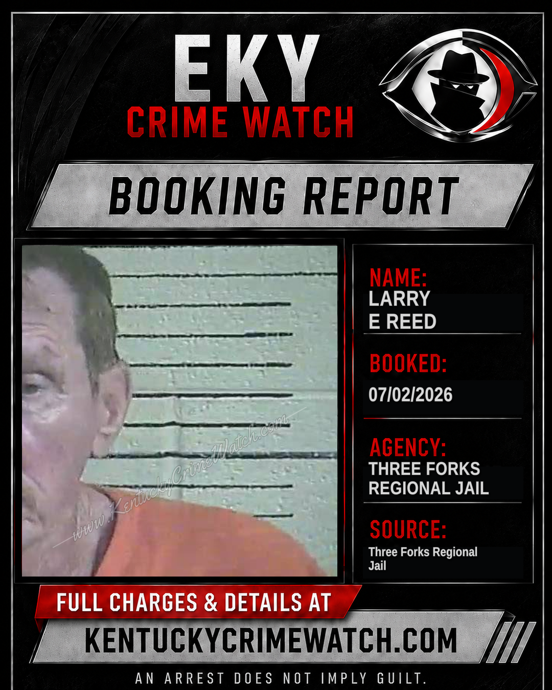 Larry E Reed booking image