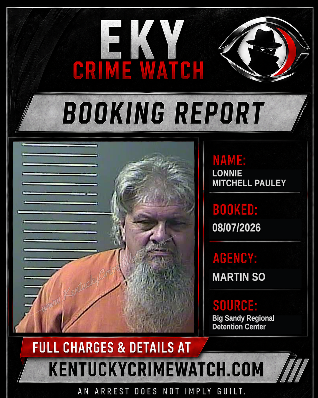 LONNIE MITCHELL PAULEY booking image