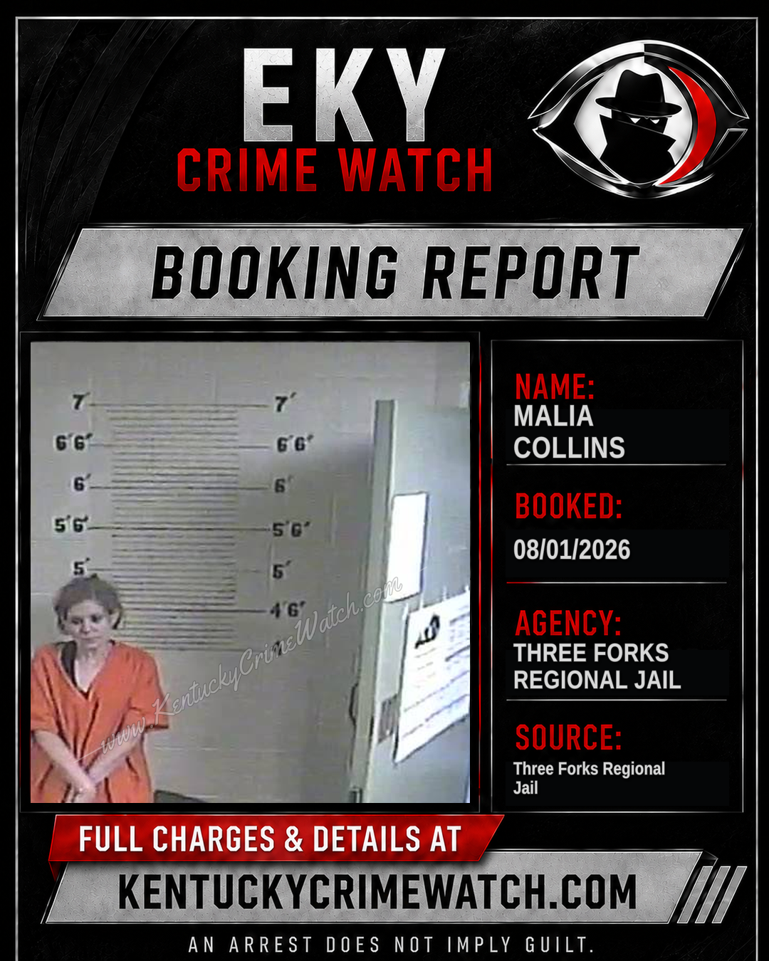 Malia Collins booking image