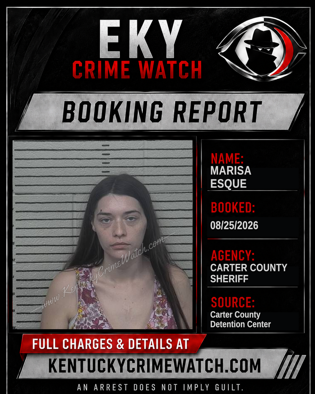 MARISA ESQUE booking report card