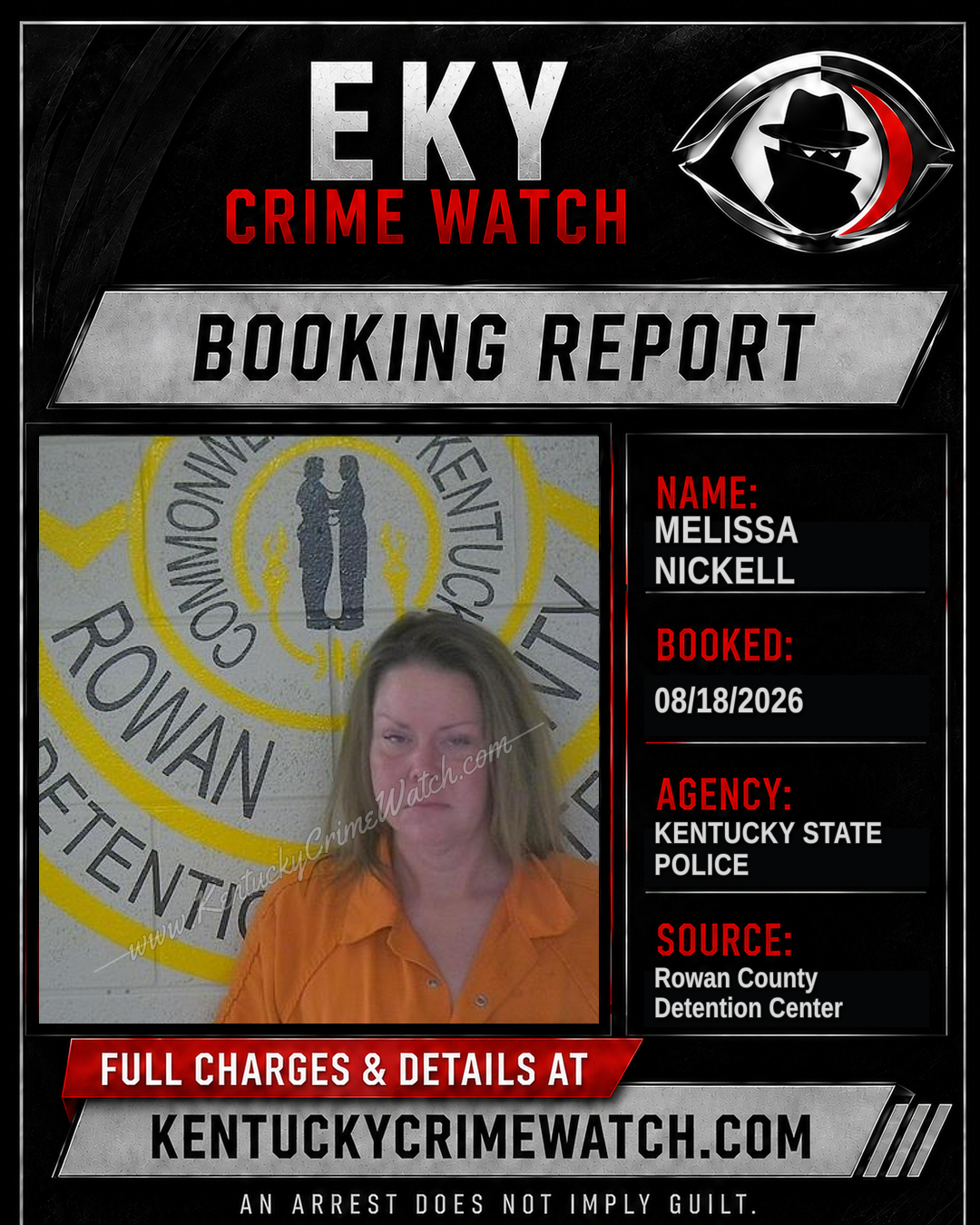 MELISSA NICKELL booking image