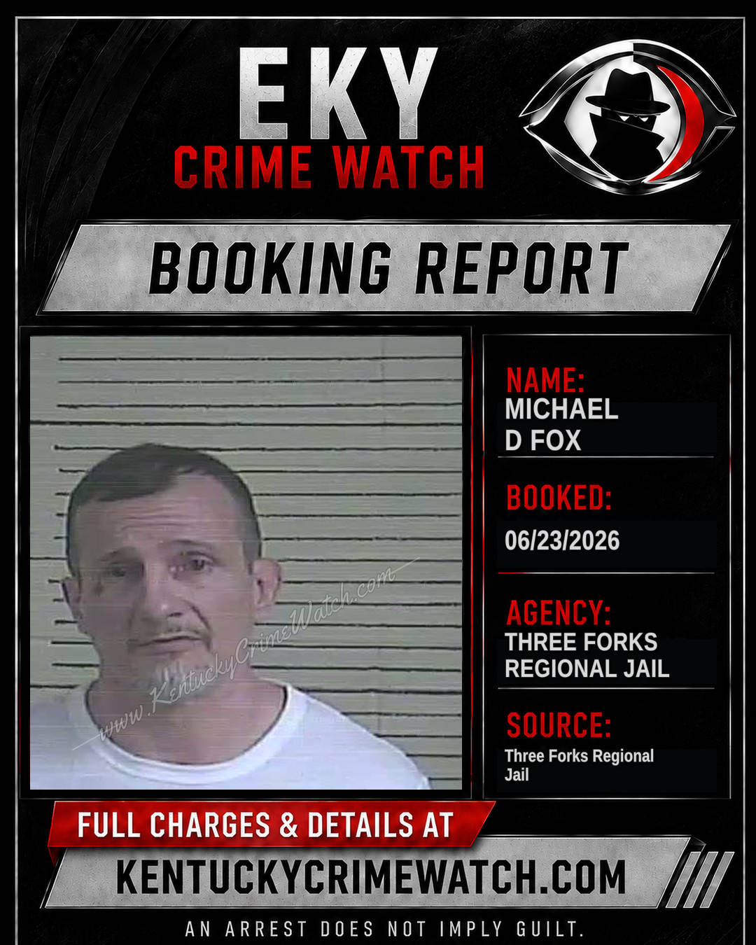 Michael D Fox booking image
