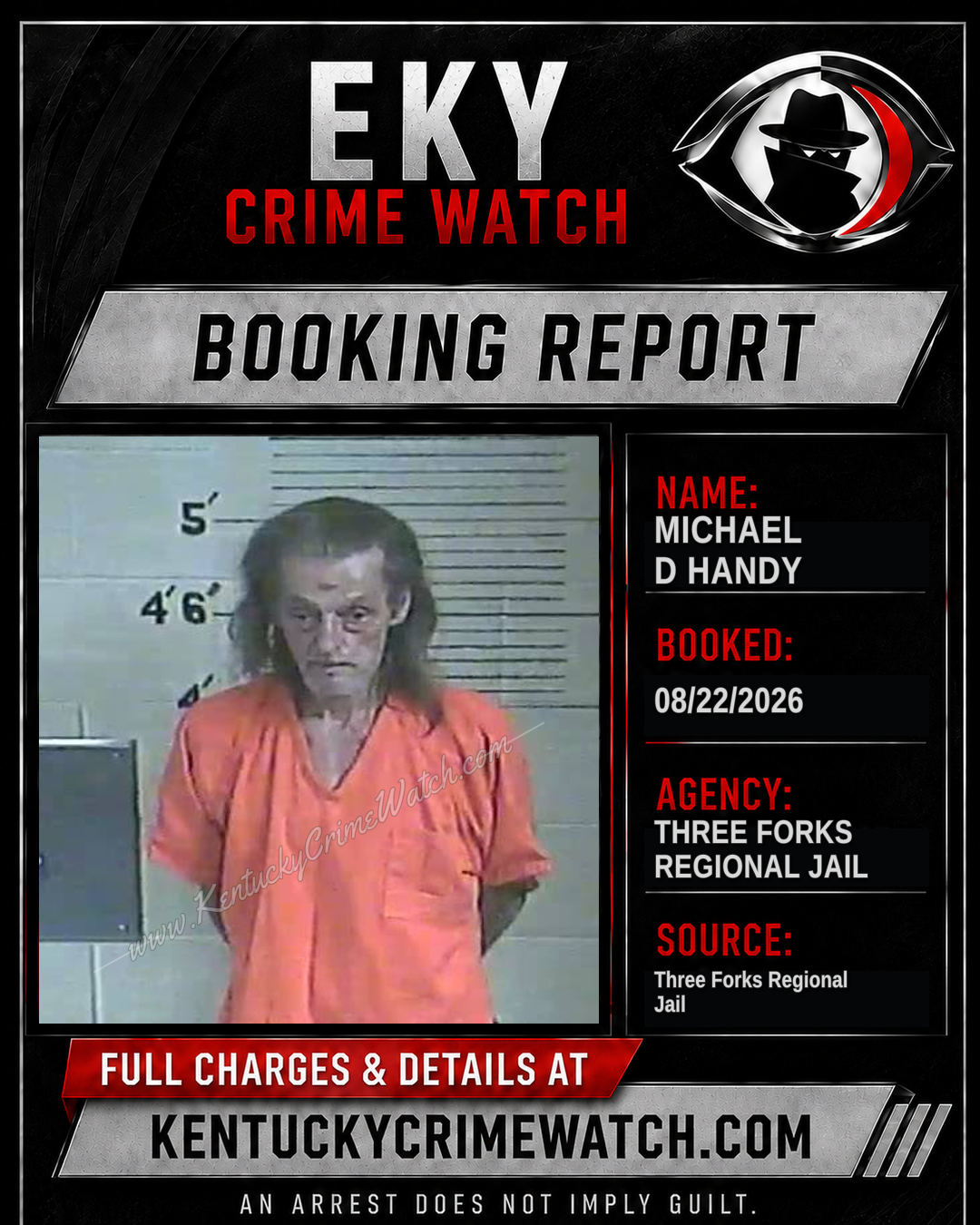Michael D Handy booking image
