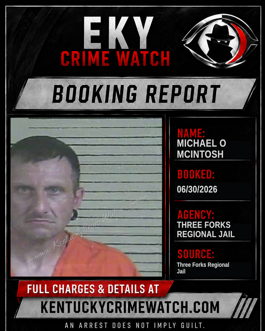 Michael O MCintosh booking image