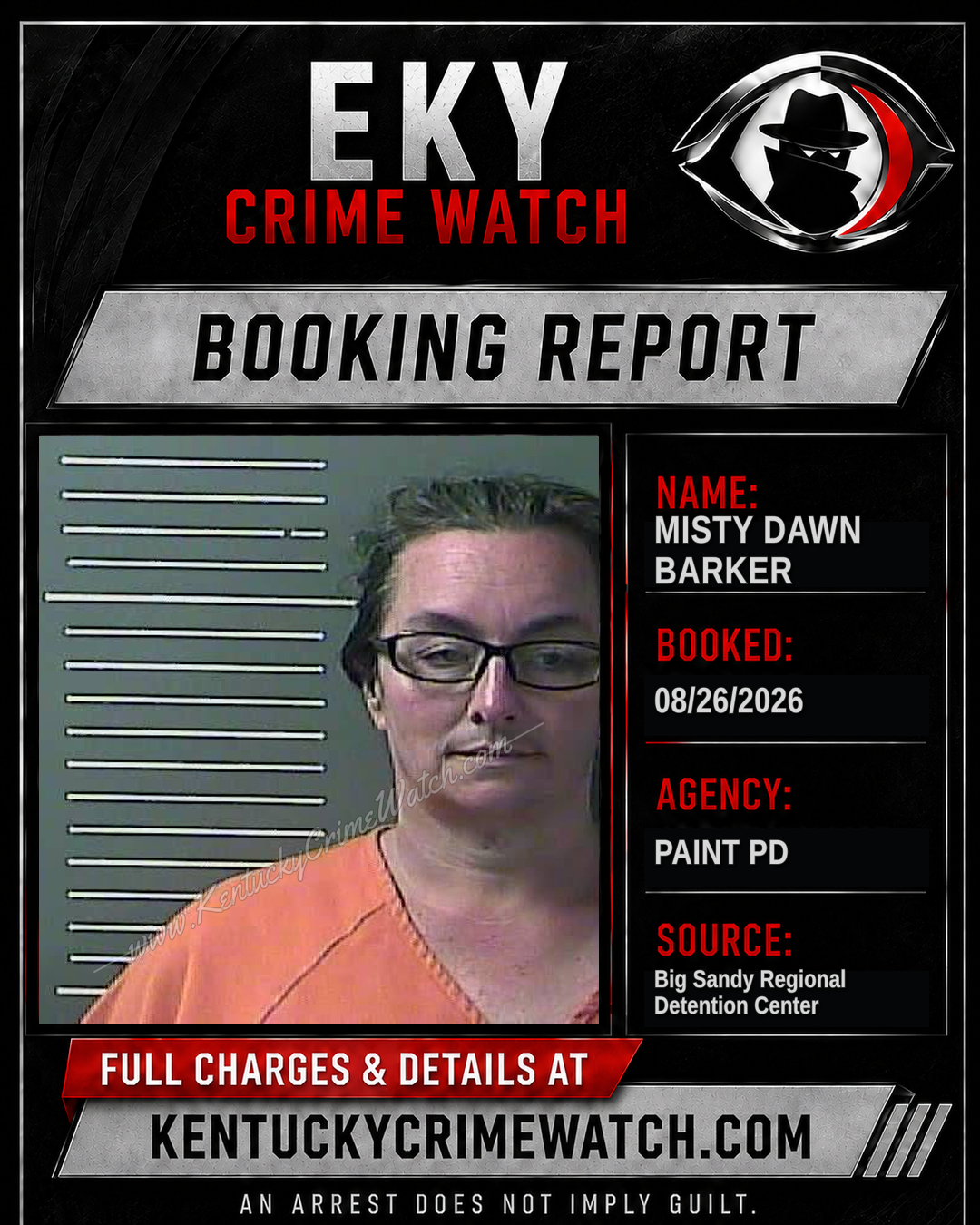 MISTY DAWN BARKER booking image