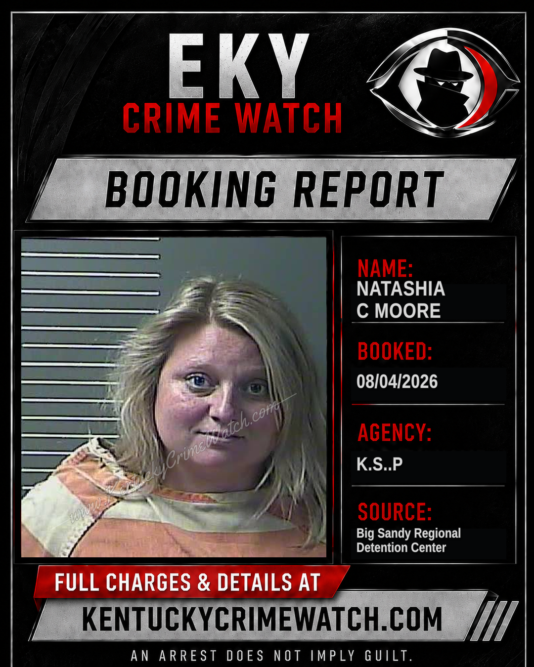 NATASHIA C MOORE booking image