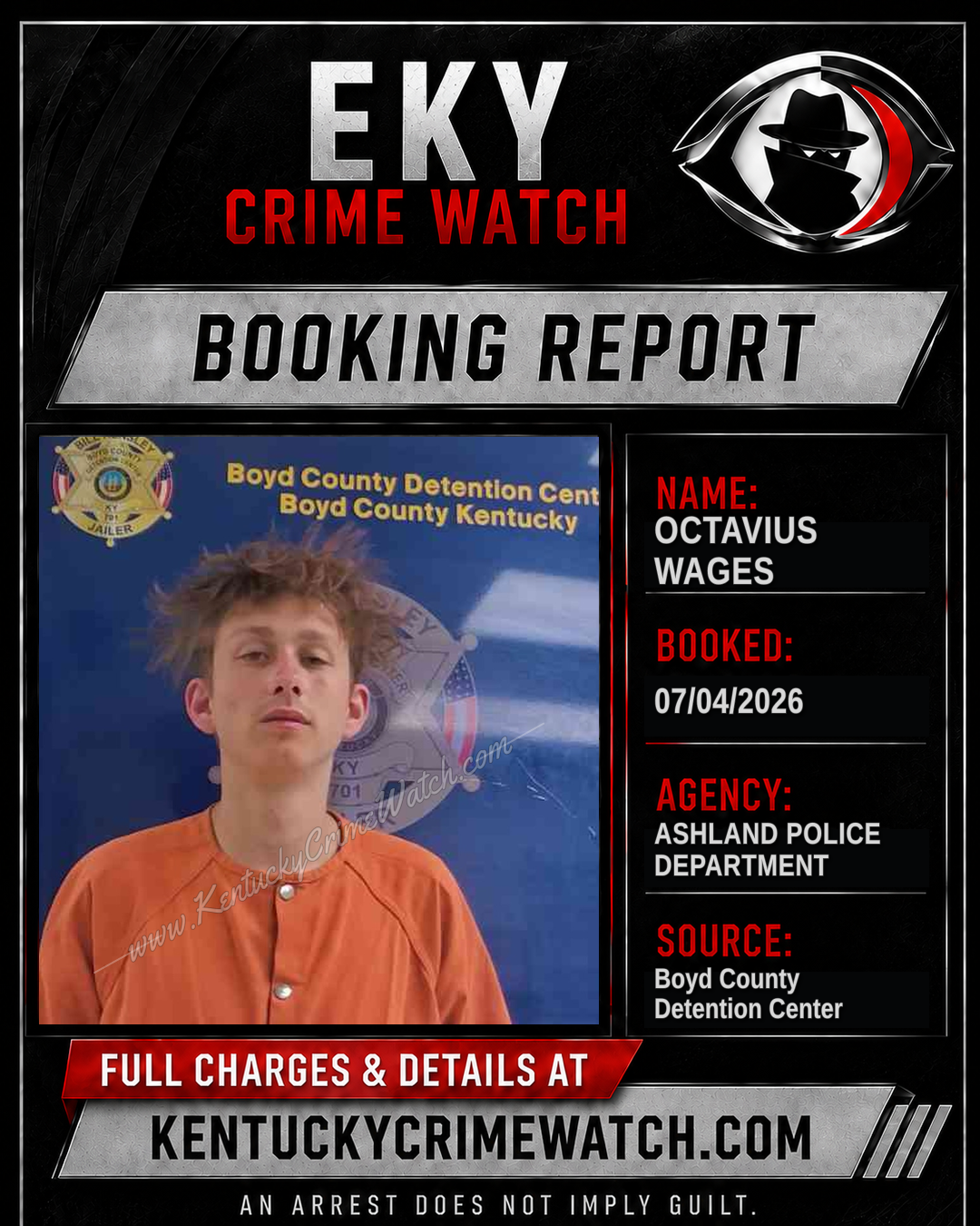 OCTAVIUS WAGES booking image