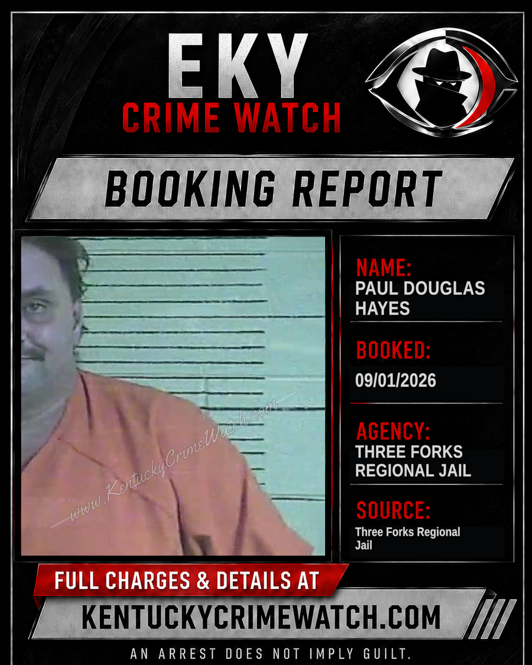 PAUL DOUGLAS HAYES booking image