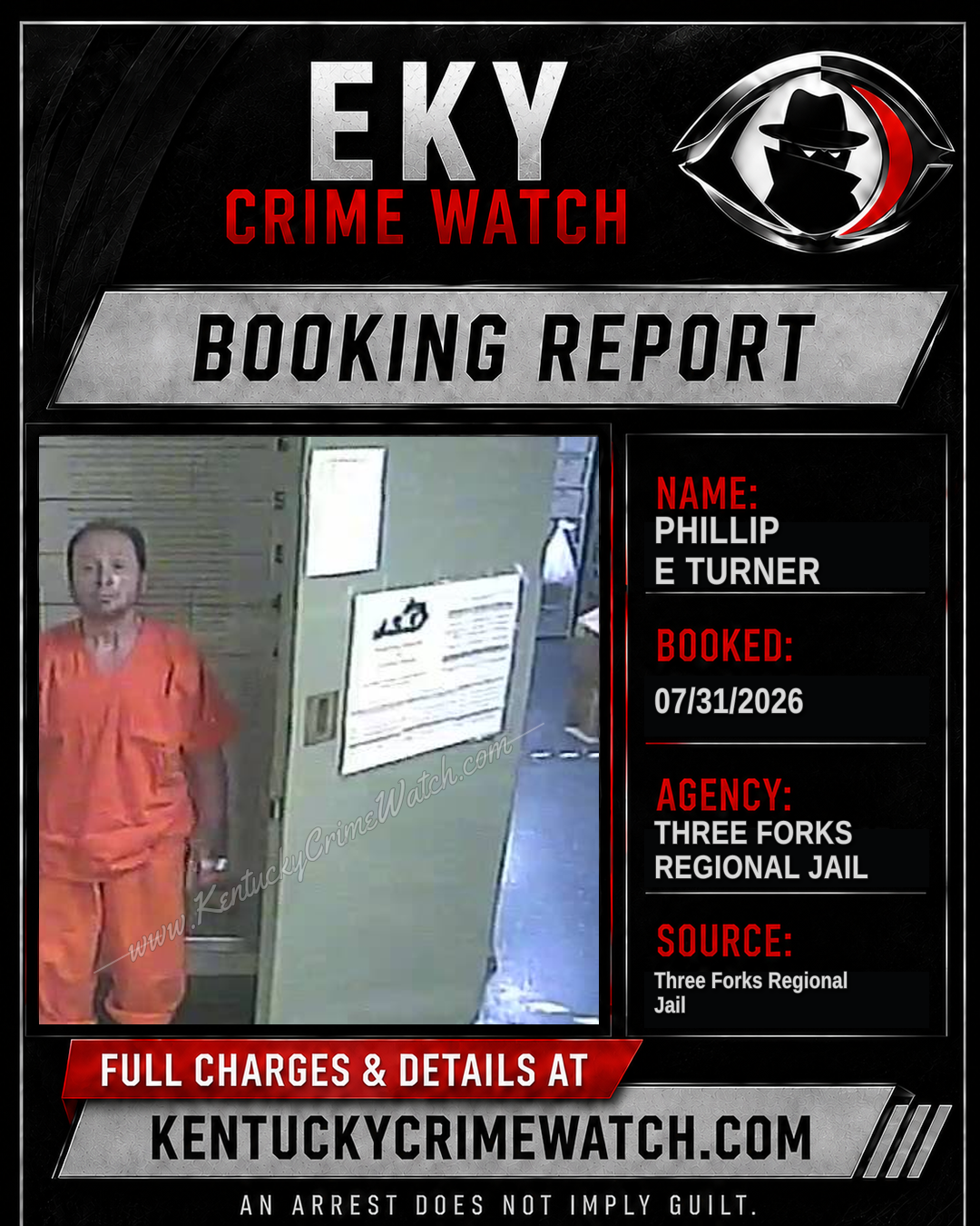 Phillip E Turner booking image