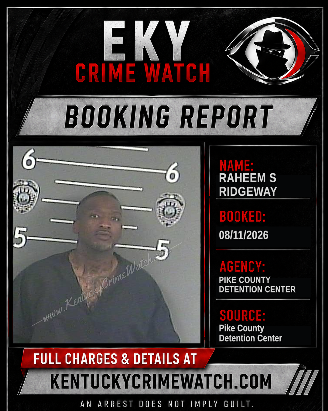 RAHEEM S RIDGEWAY booking image