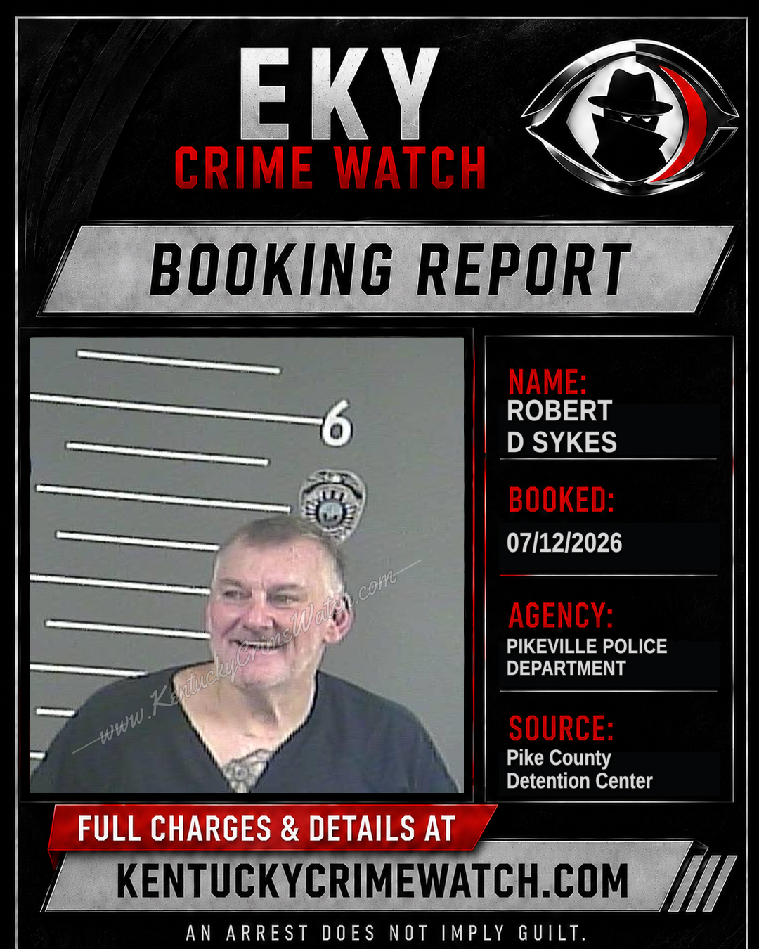 ROBERT D SYKES booking image