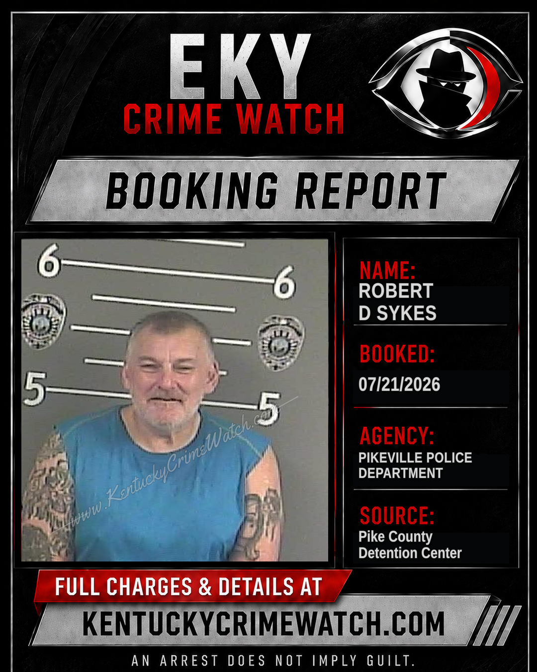 ROBERT D SYKES booking image