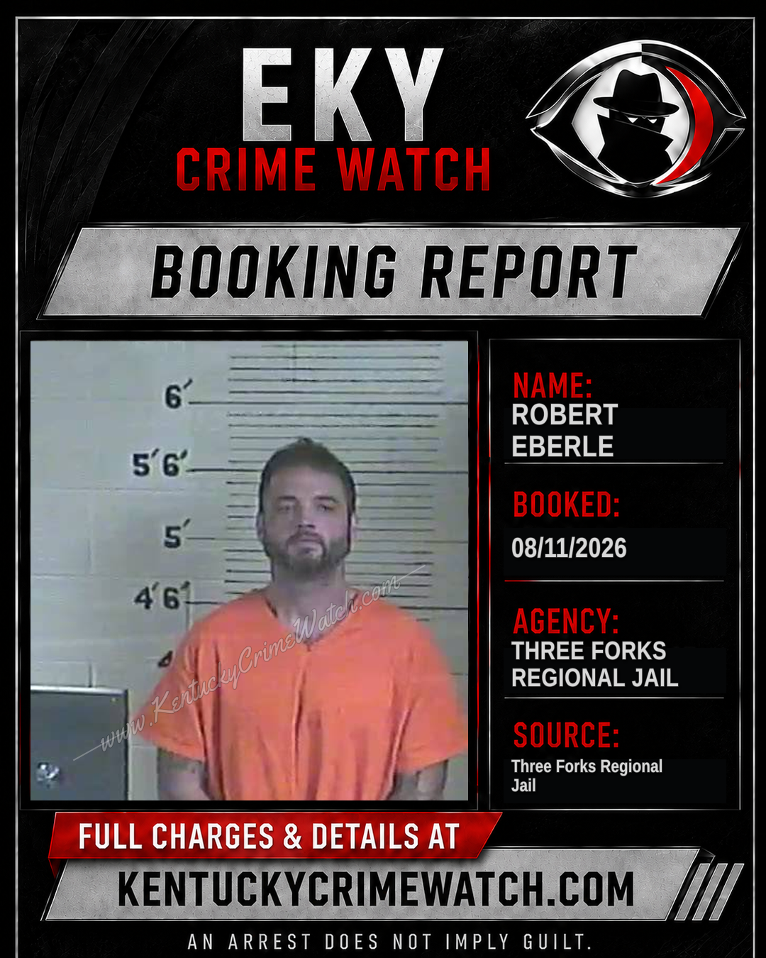 Robert Eberle booking report card