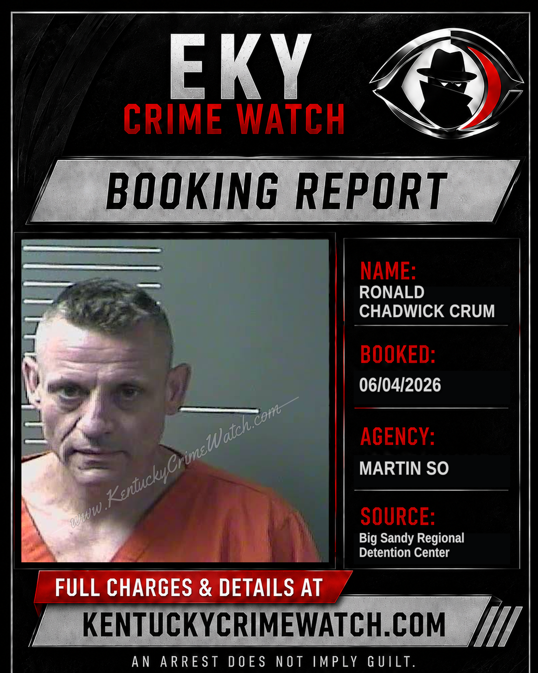 RONALD Chadwick CRUM booking image