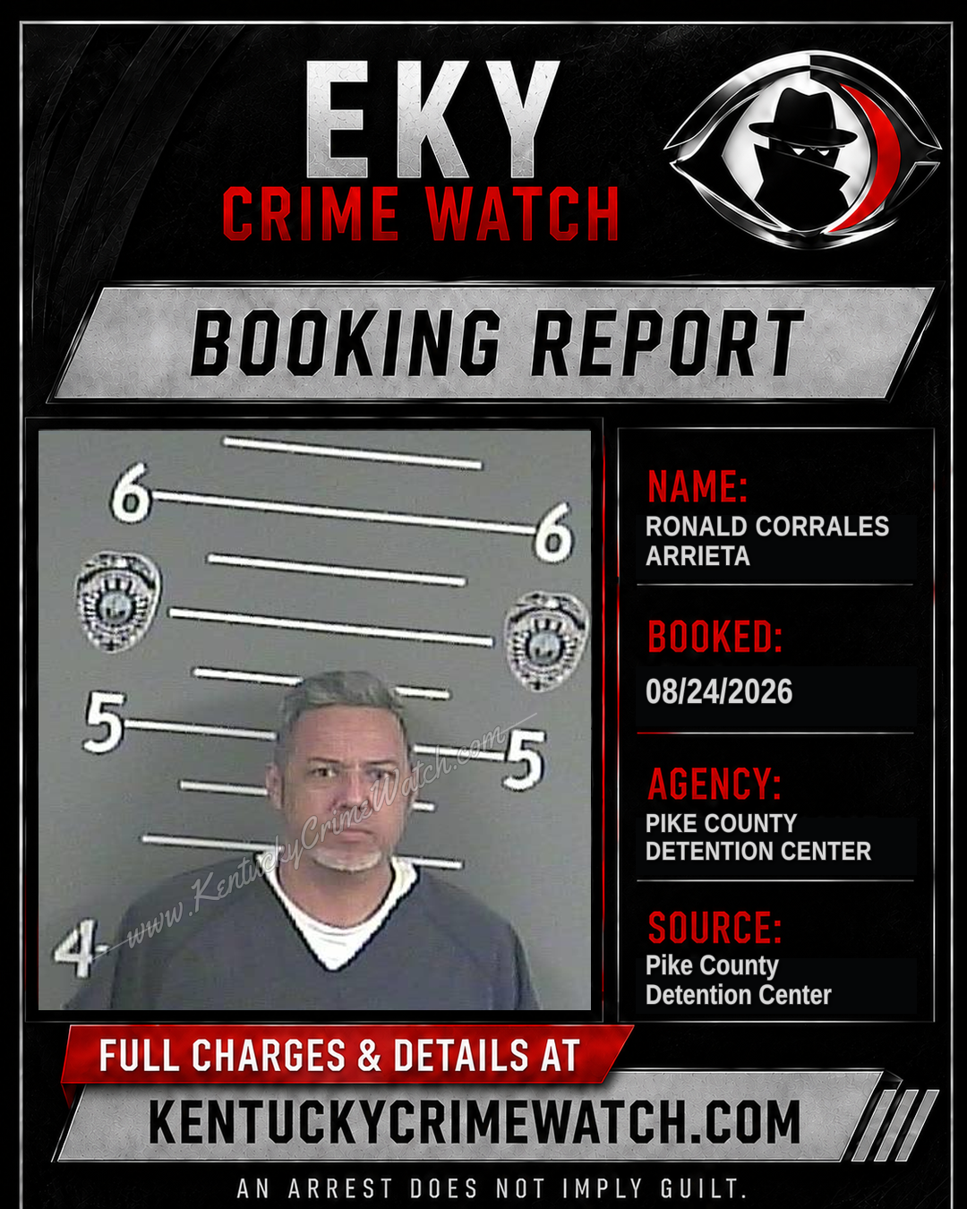 RONALD CORRALES ARRIETA booking image