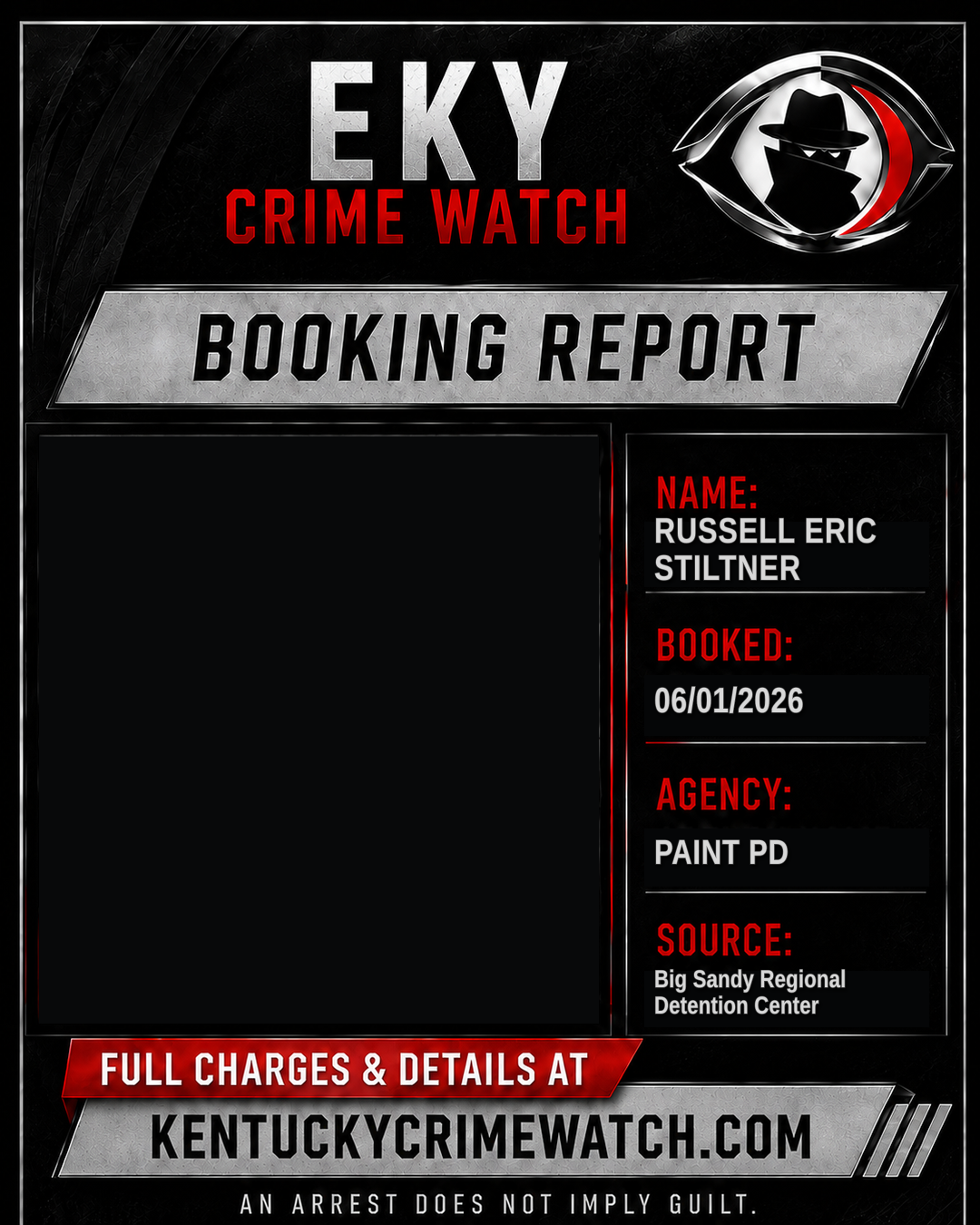 RUSSELL ERIC STILTNER booking report card