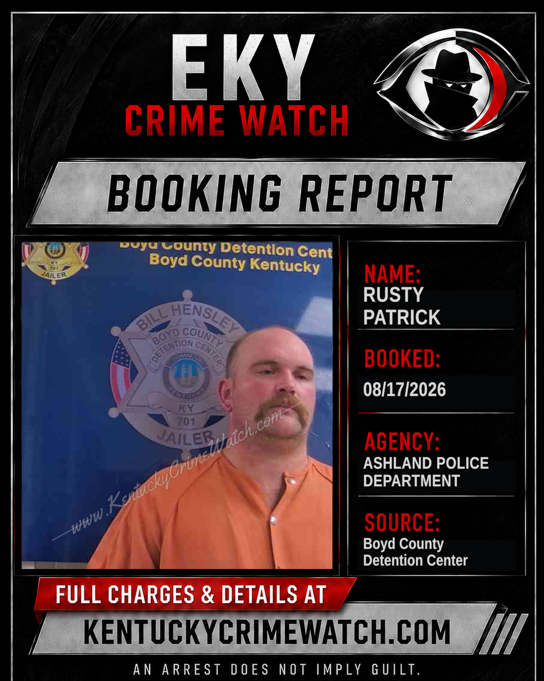 RUSTY PATRICK booking image
