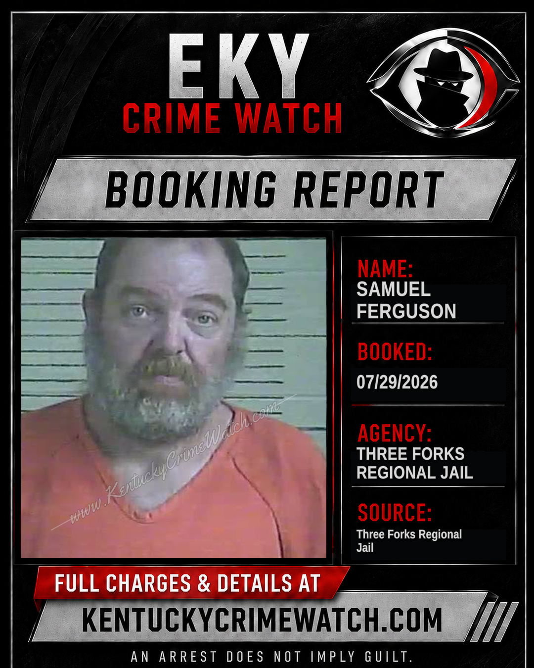 Samuel Ferguson booking image