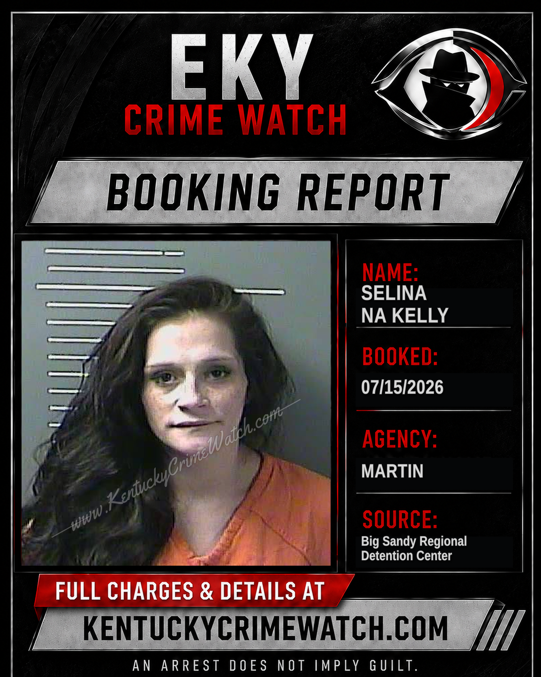 SELINA NA KELLY booking report card