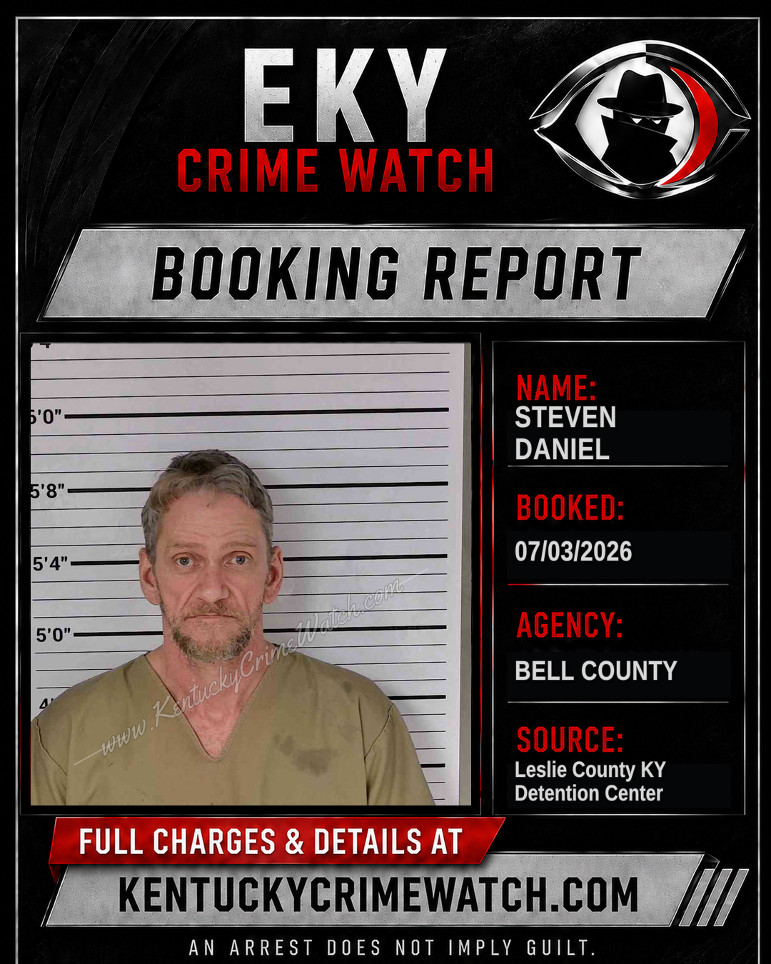 STEVEN DANIEL booking image