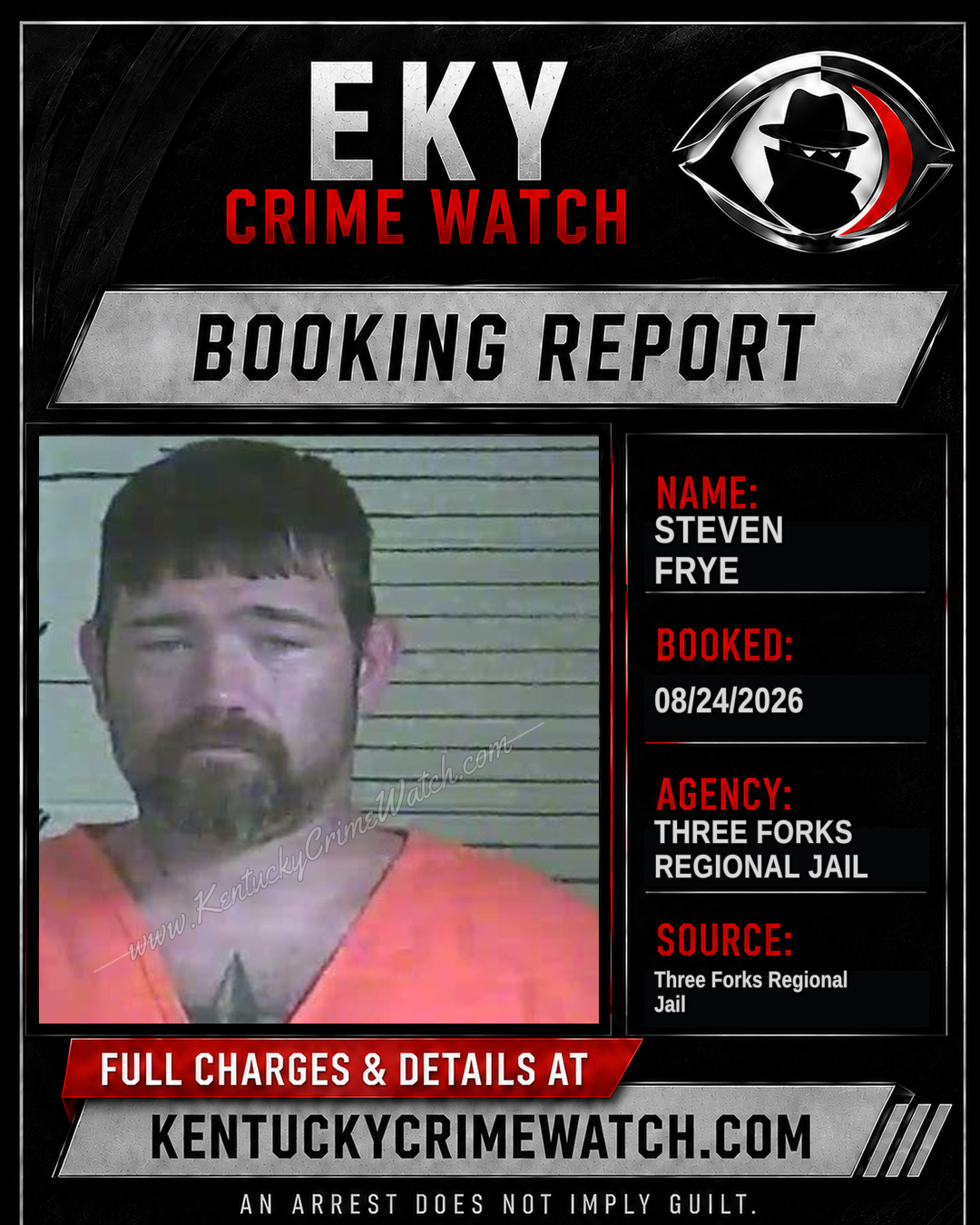 Steven Frye booking image