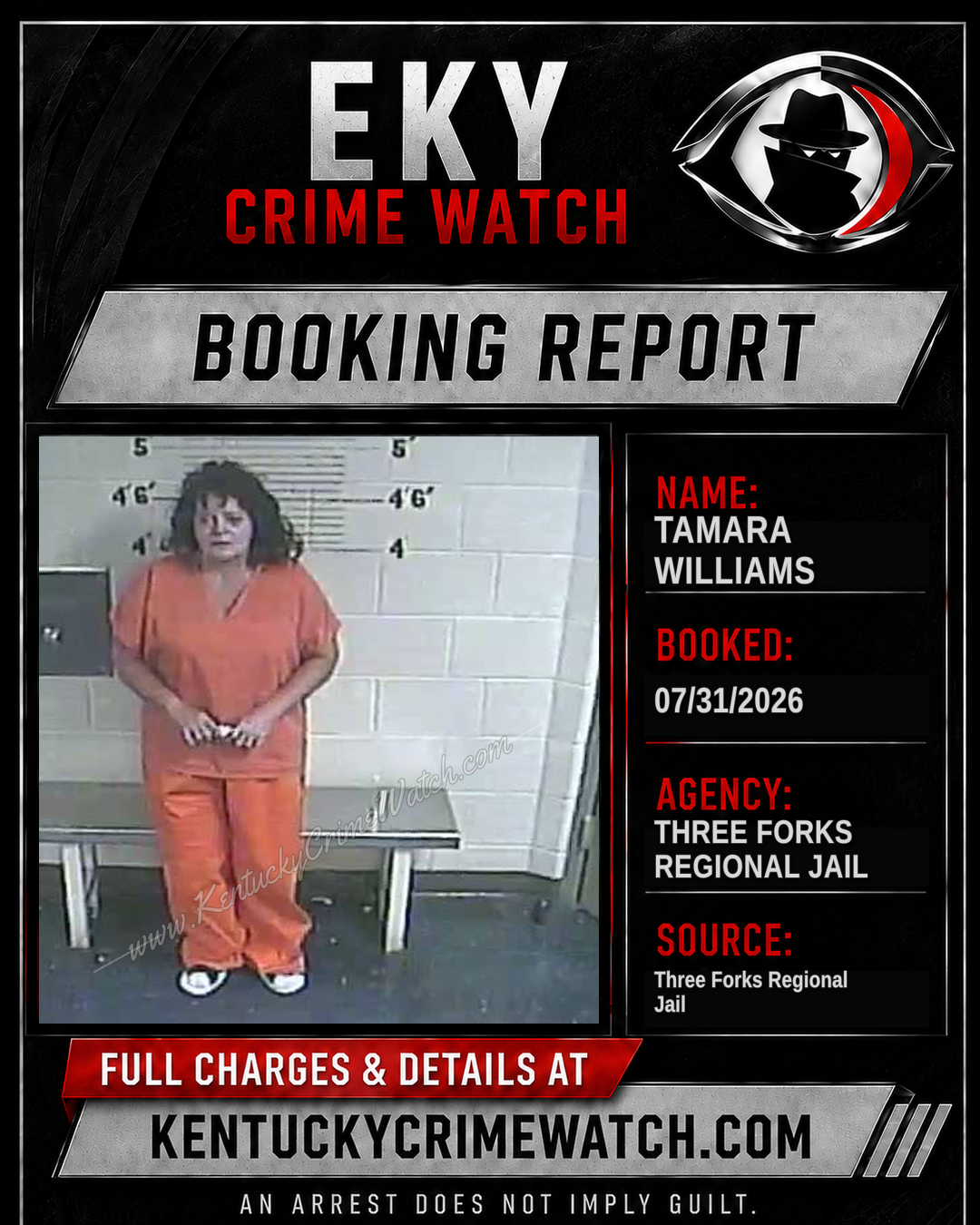 Tamara Williams booking image